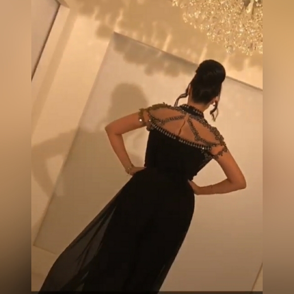 Yusef al jasmi beaded prom dress/ jumpsuit - Picture 2 of 7